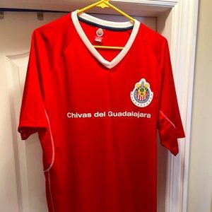 Chivas del Guadalajara Soccer Jersey Men's L Red Rhinox